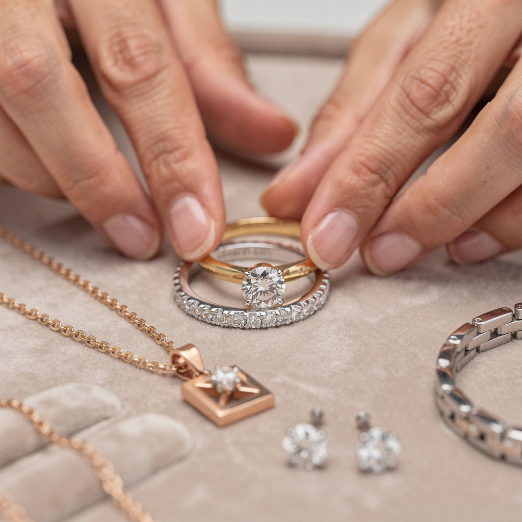 Joyeria Garcia's fine jewelry collection showcasing traditional and contemporary rings and necklaces in San Diego